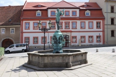 Marktplatz in Dohna - Fleicherbrunnen